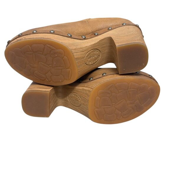 Kork-Ease Womens Demi Leather Platform Slip On Clogs mules Size 6 Boho Retro‎ - Picture 8 of 10